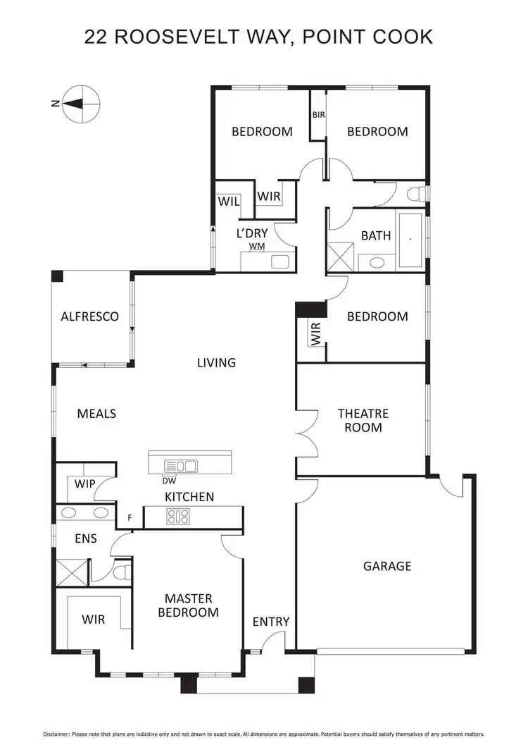 Floorplan of Homely house listing, 22 Roosevelt Way, Point Cook VIC 3030