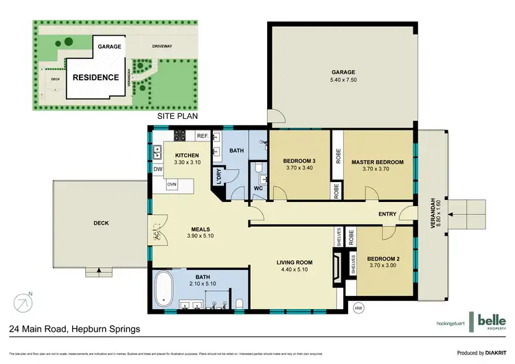 Floorplan of Homely house listing, 24 Main Road, Hepburn Springs VIC 3461