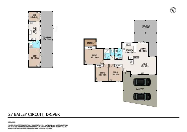 Floorplan of Homely house listing, 27 Bailey Circuit, Driver NT 830