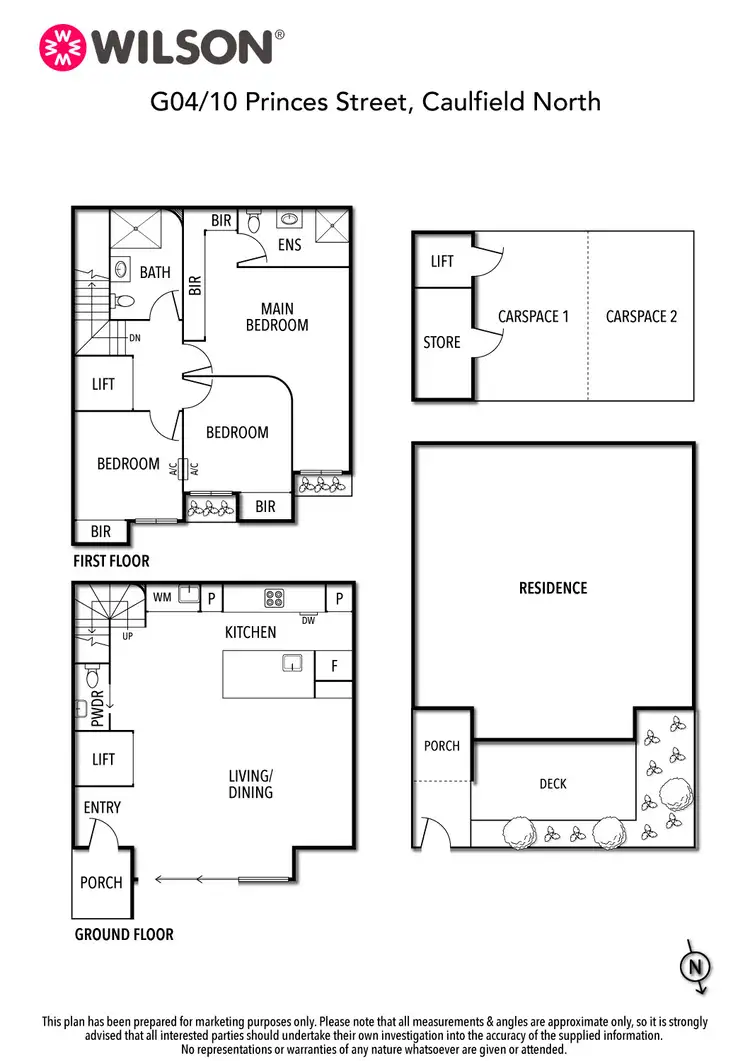 Floorplan of Homely townhouse listing, G04/10 Princes Street, Caulfield North VIC 3161