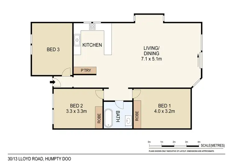 Floorplan of Homely unit listing, 30/13 Lloyd Road, Humpty Doo NT 836