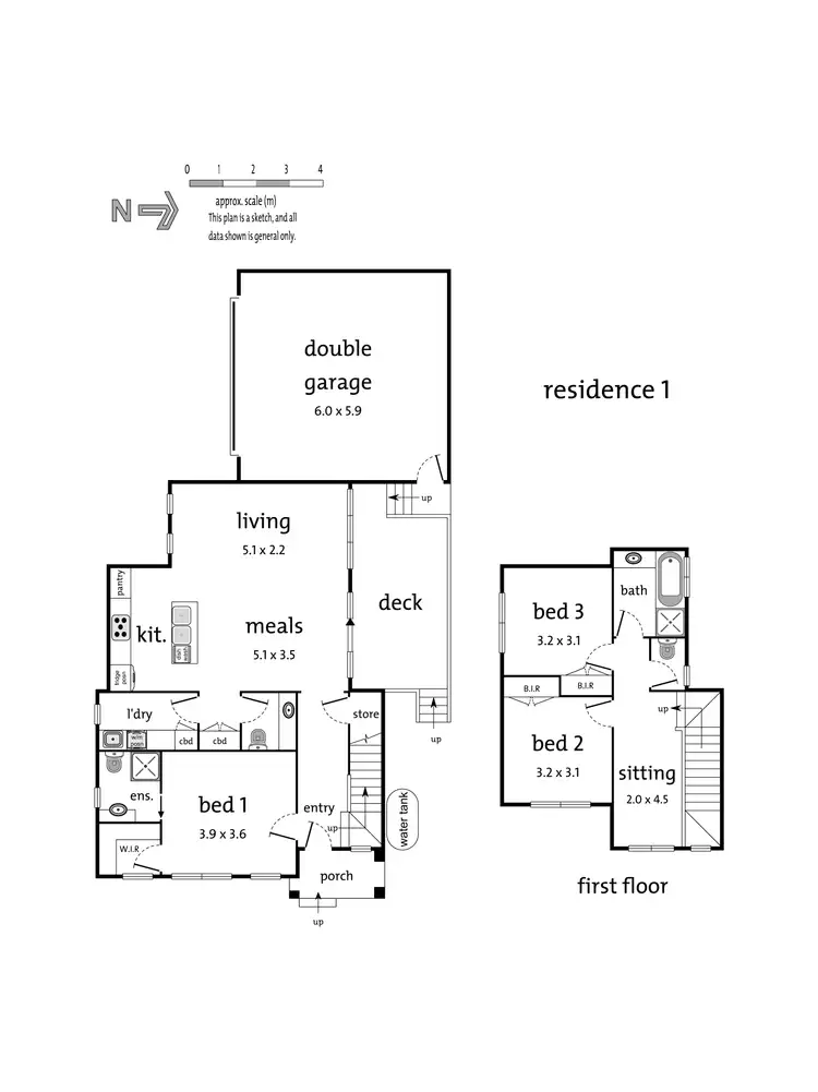 Floorplan of Homely townhouse listing, 1/104 Great Ryrie Street, Heathmont VIC 3135