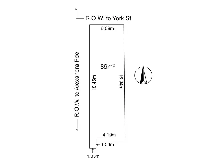 Floorplan of Homely land listing, 37A Alexandra Parade, Fitzroy North VIC 3068