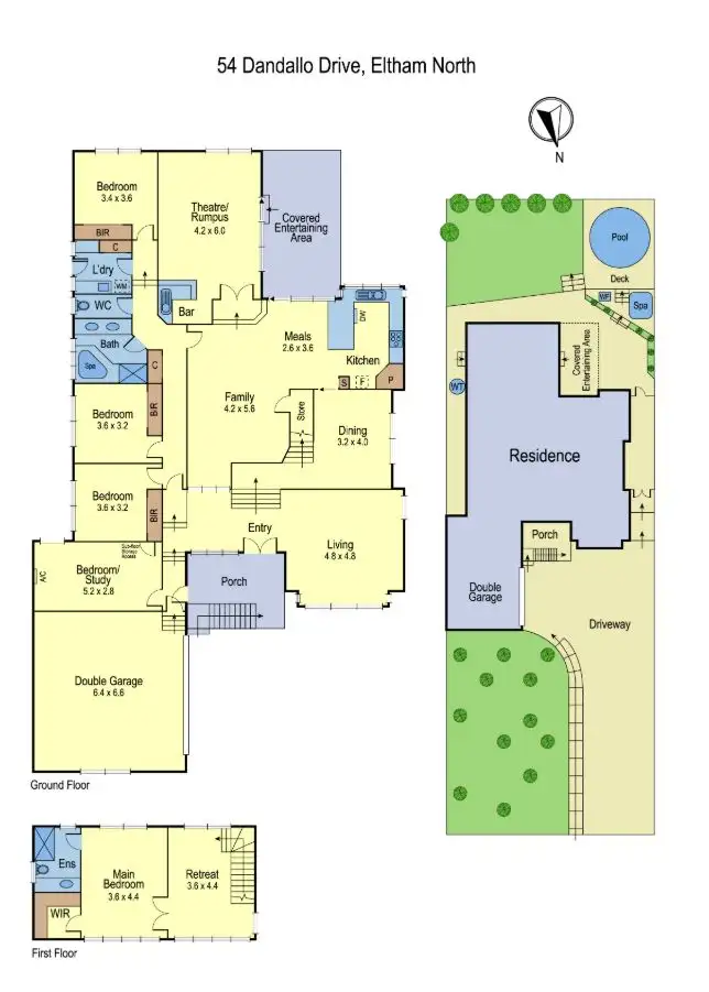 Floorplan of Homely house listing, 54 Dandallo Drive, Eltham VIC 3095