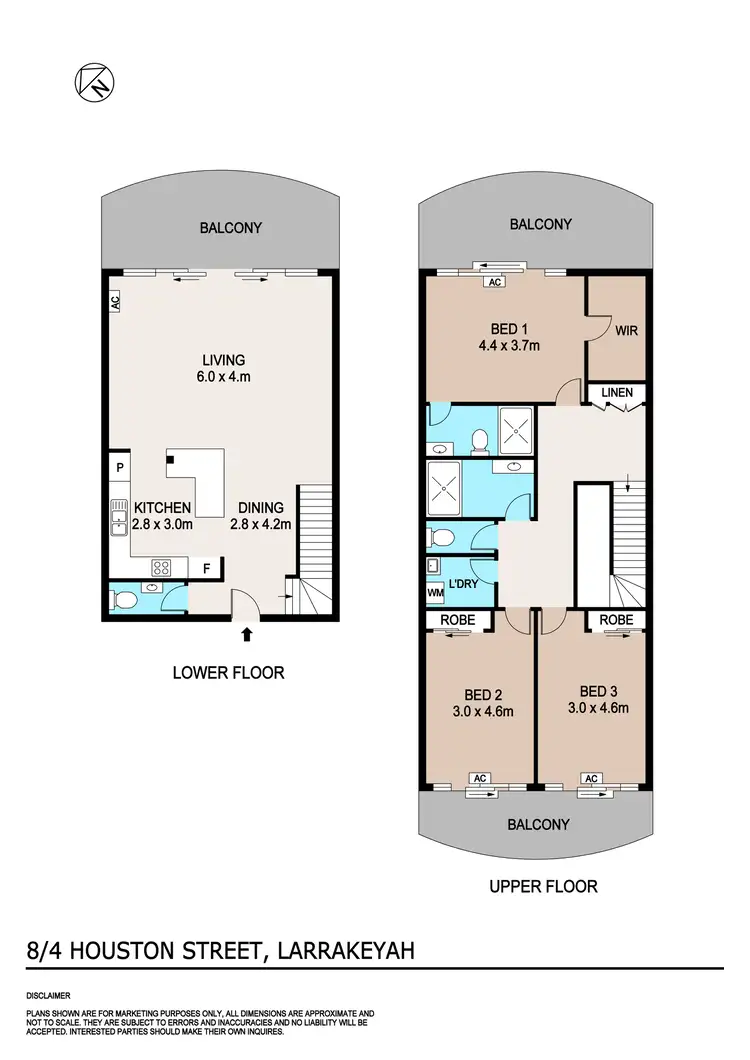 Floorplan of Homely unit listing, 8/4 Houston Street, Larrakeyah NT 820