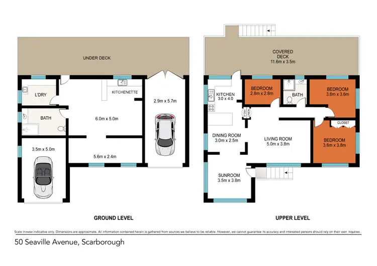 Floorplan of Homely house listing, 50 Seaville Avenue, Scarborough QLD 4020