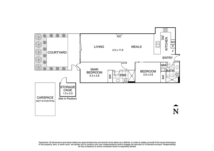 Floorplan of Homely apartment listing, G02/802 Elgar Road, Doncaster VIC 3108