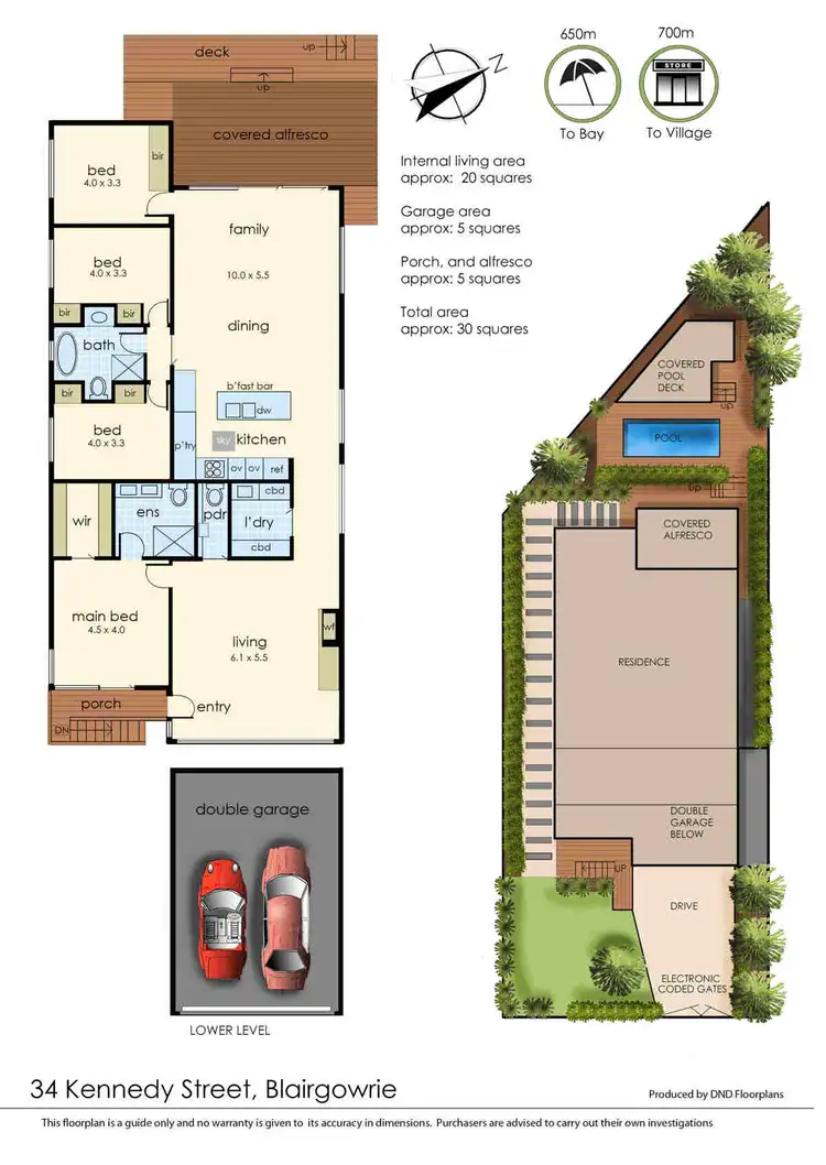 Floorplan of Homely house listing, 34 Kennedy Street, Blairgowrie VIC 3942