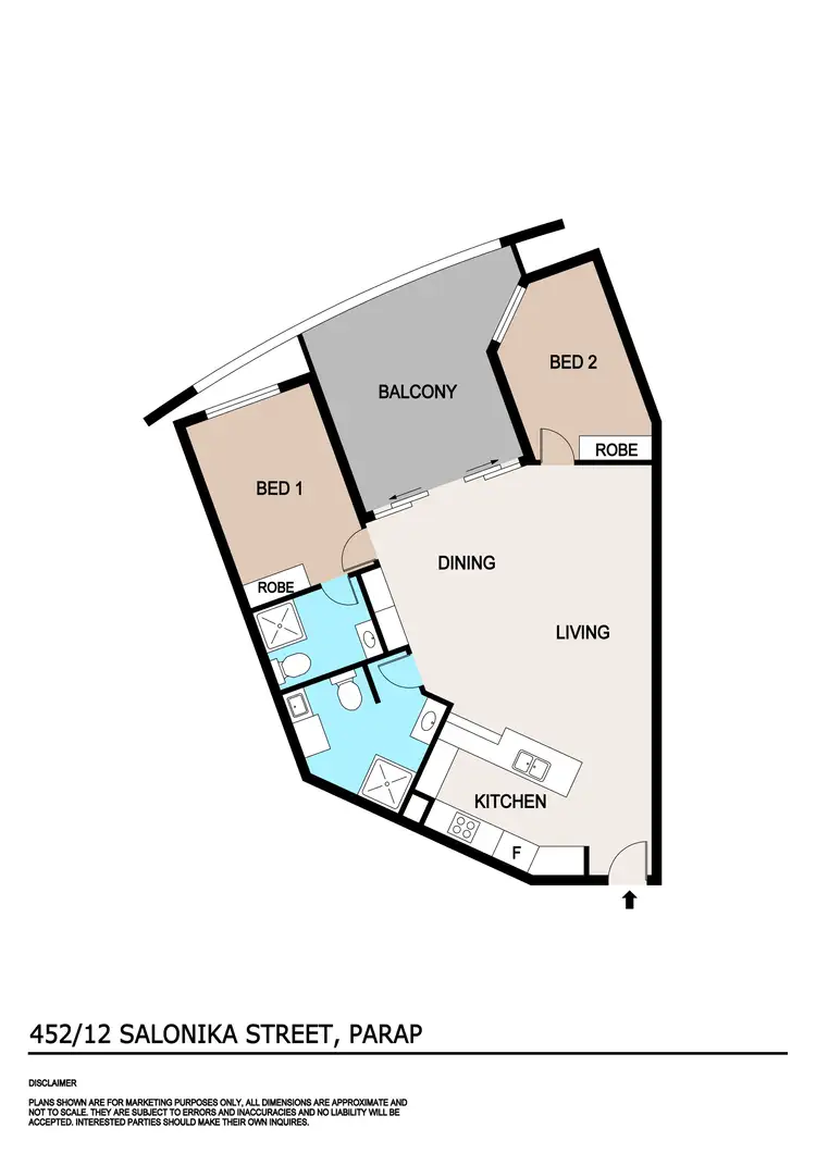 Floorplan of Homely unit listing, 452/12 Salonika Street, Parap NT 820