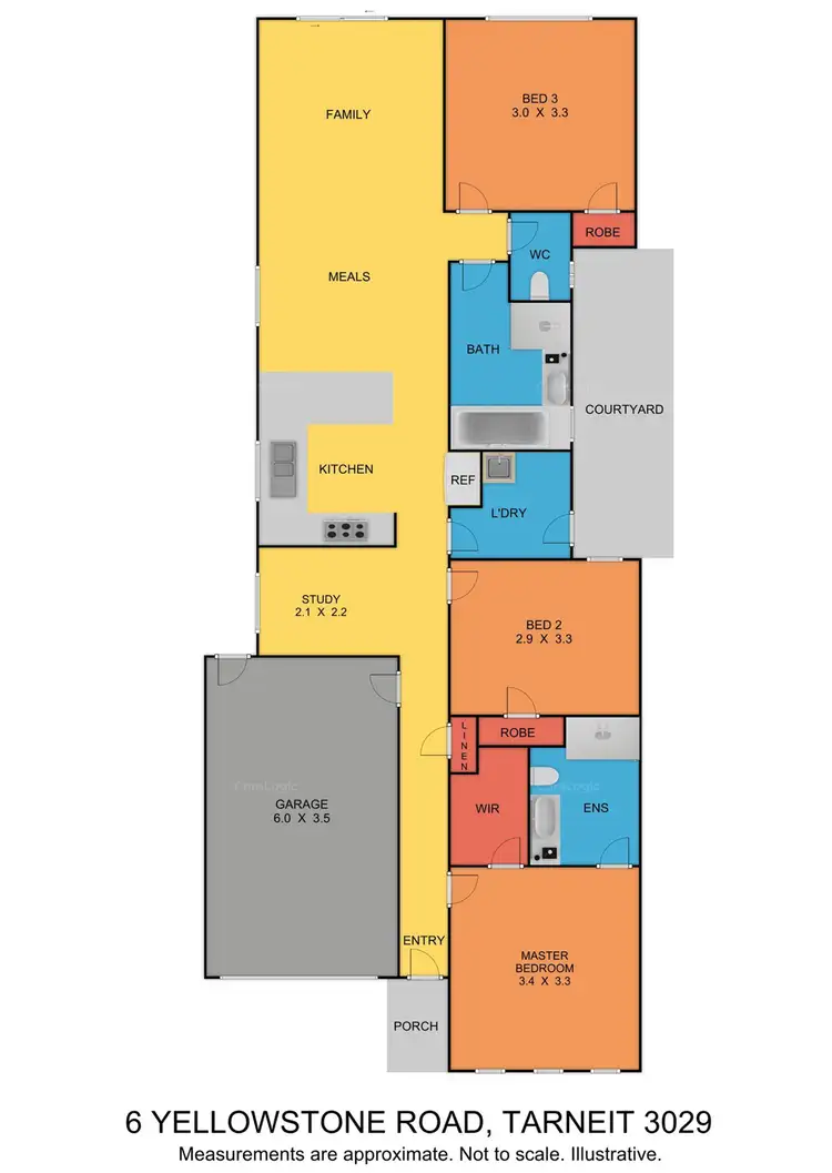 Floorplan of Homely house listing, 6 Yellowstone Road, Tarneit VIC 3029