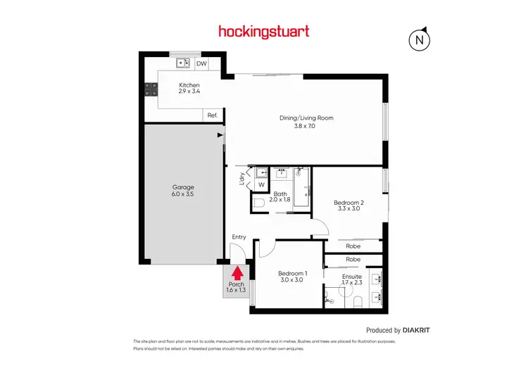 Floorplan of Homely townhouse listing, 3/22 Nolan Avenue, Brooklyn VIC 3012
