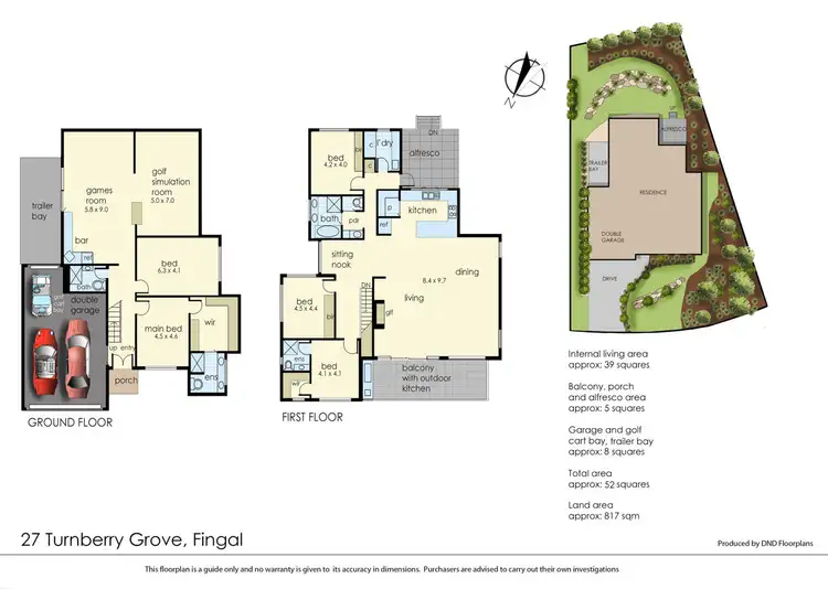 Floorplan of Homely house listing, 27 Turnberry Grove, Fingal VIC 3939