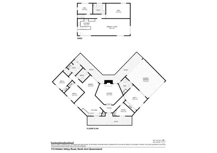 Floorplan of Homely rural property listing, 172 Hidden Valley Road, North Arm QLD 4561