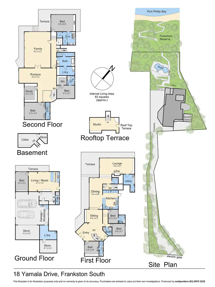 Floorplan of Homely house listing, 18 Yamala Drive, Frankston South VIC 3199