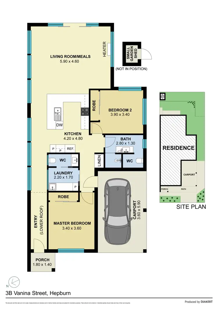 Floorplan of Homely house listing, 3B Vanina Street, Hepburn VIC 3461