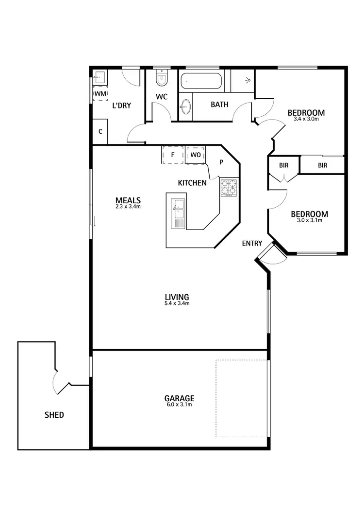 Floorplan of Homely house listing, 183a Roycroft Avenue, Mill Park VIC 3082