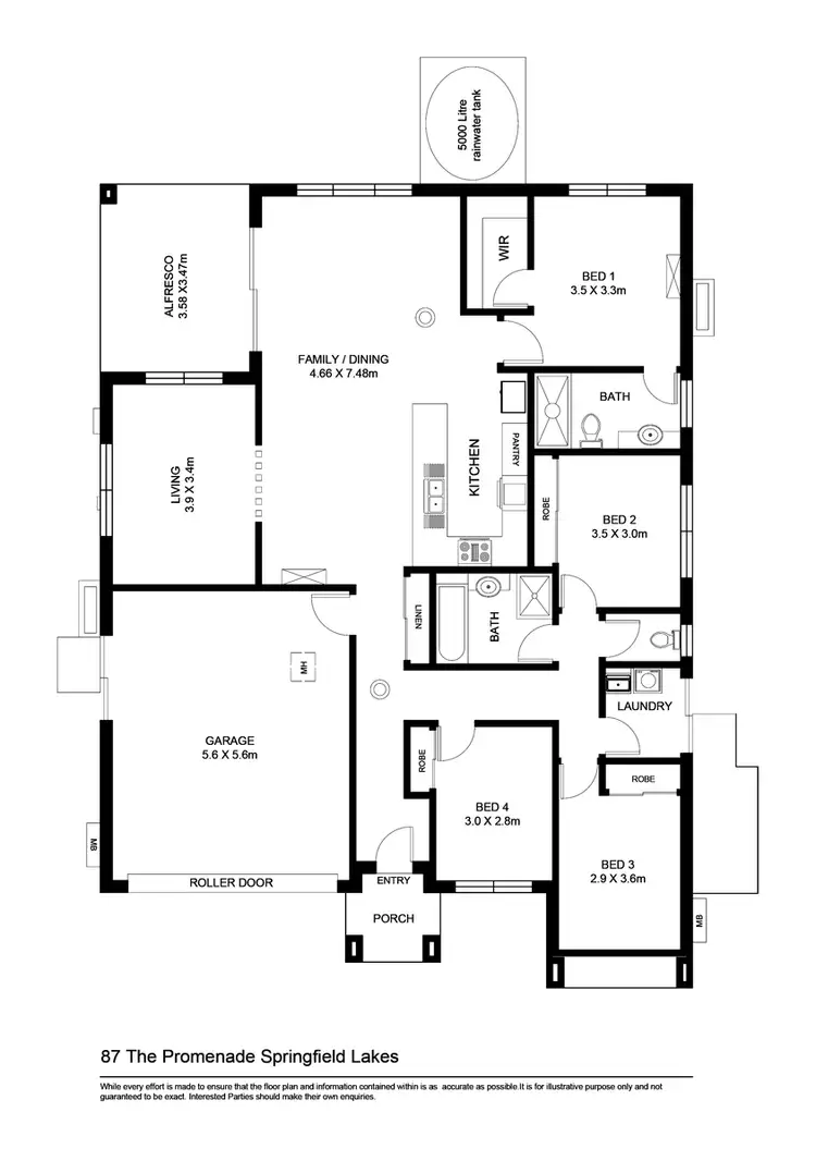 Floorplan of Homely house listing, 87 The Promenade, Springfield Lakes QLD 4300