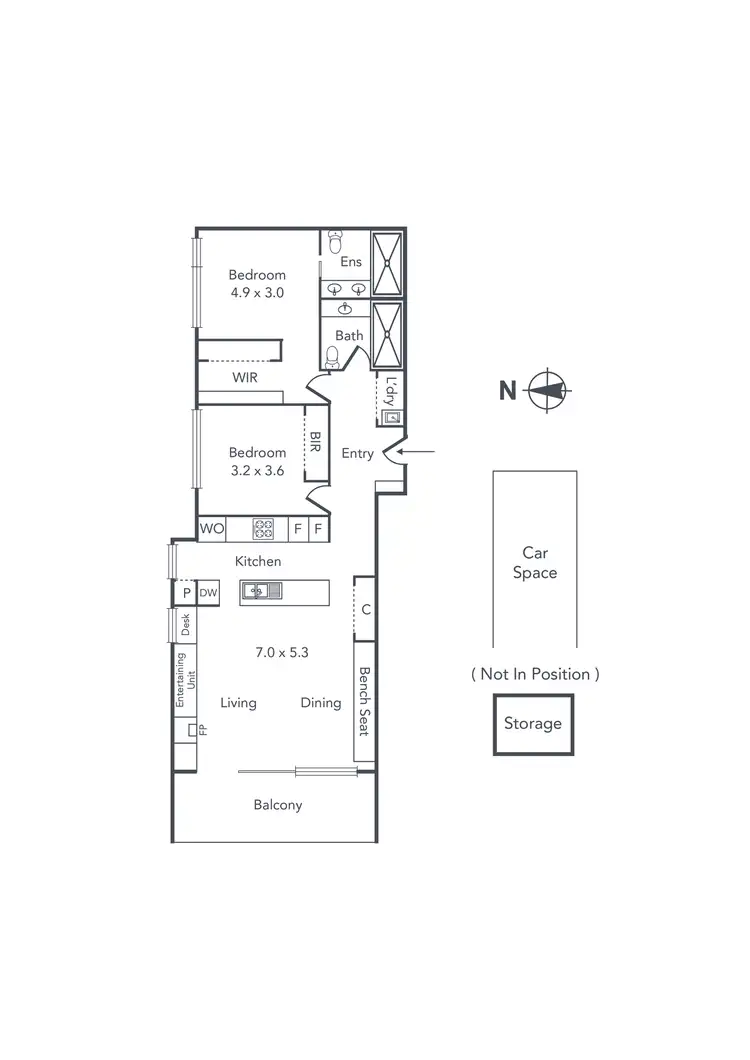 Floorplan of Homely apartment listing, 102/177 Auburn Road, Hawthorn VIC 3122