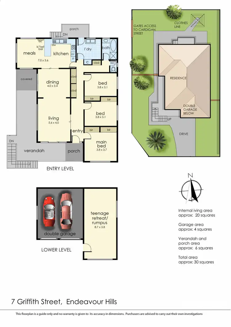 Floorplan of Homely house listing, 7 Griffith Street, Endeavour Hills VIC 3802