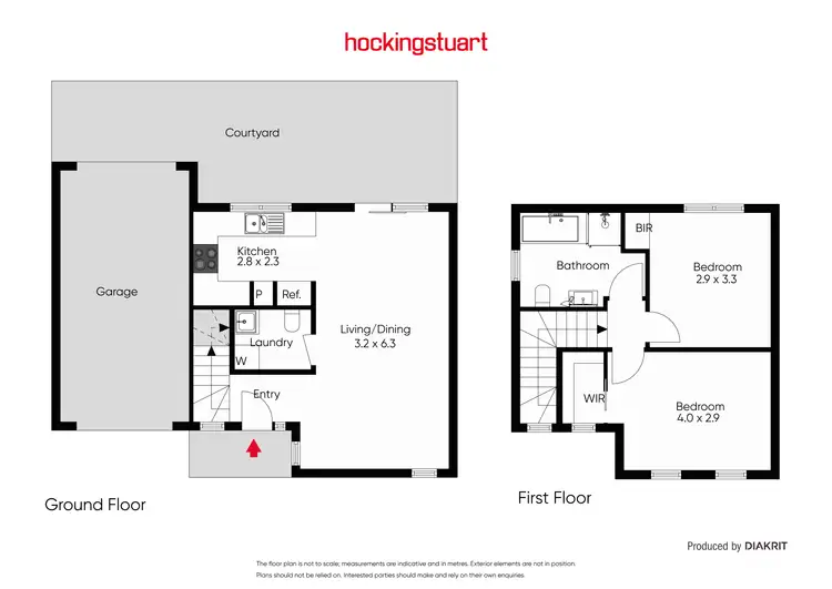 Floorplan of Homely townhouse listing, 5/140 Rupert Street, West Footscray VIC 3012