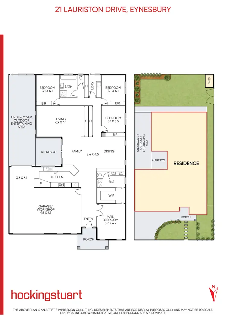 Floorplan of Homely house listing, 21 Lauriston Drive, Eynesbury VIC 3338