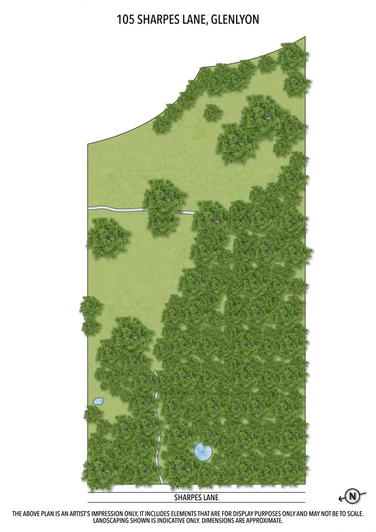 Floorplan of Homely land listing, 105 Sharpes Lane, Glenlyon VIC 3461