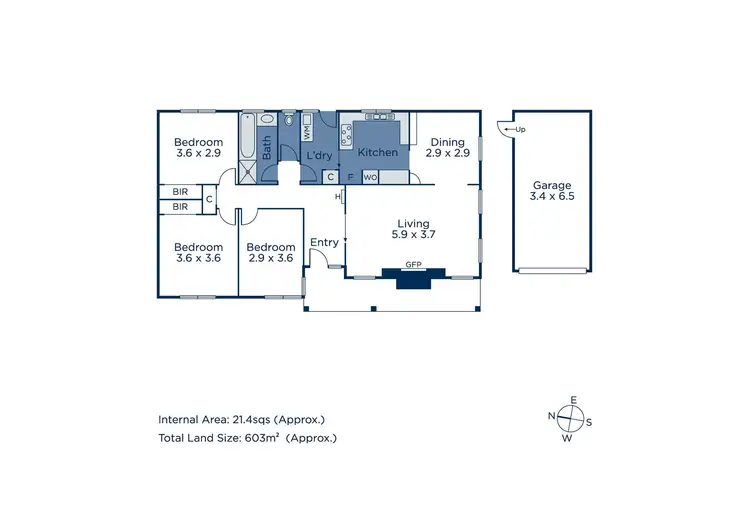 Floorplan of Homely house listing, 6 Redfern Court, Boronia VIC 3155