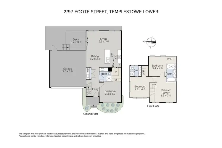 Floorplan of Homely townhouse listing, 2/97 Foote Street, Templestowe Lower VIC 3107