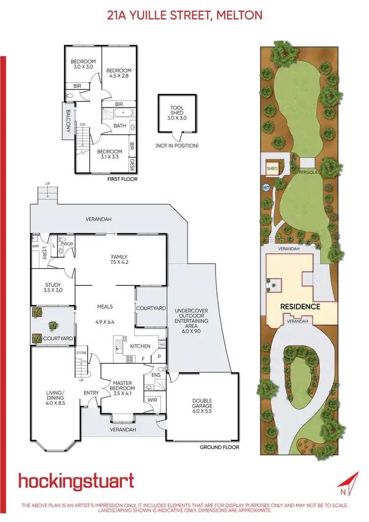 Floorplan of Homely house listing, 21A Yuille Street, Melton VIC 3337
