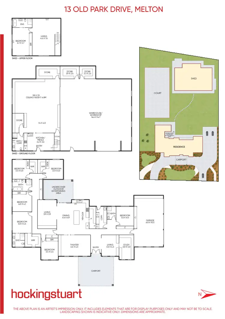Floorplan of Homely house listing, 13 Old Park Drive, Melton VIC 3337