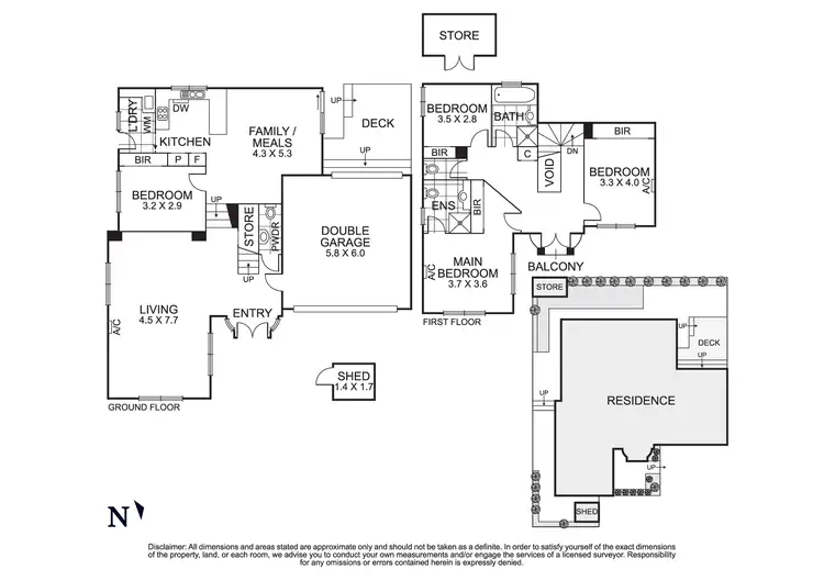 Floorplan of Homely townhouse listing, 5/347 High Street, Templestowe Lower VIC 3107