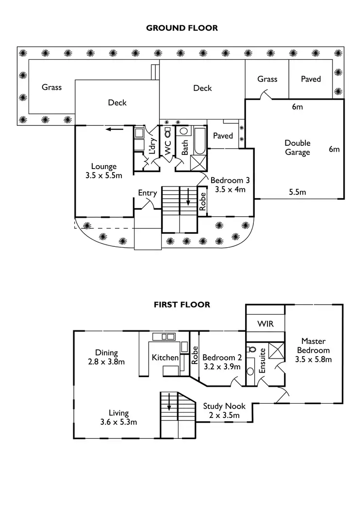 Floorplan of Homely townhouse listing, 3/199 Nepean Highway, Aspendale VIC 3195