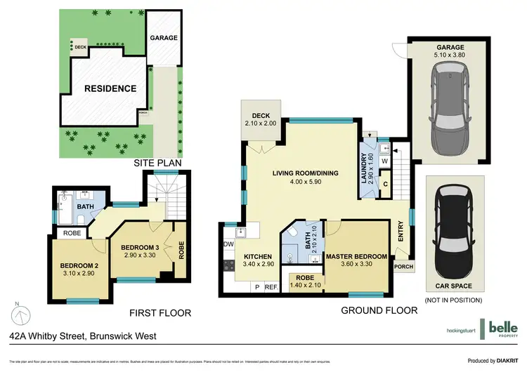 Floorplan of Homely townhouse listing, 42A Whitby Street, Brunswick West VIC 3055