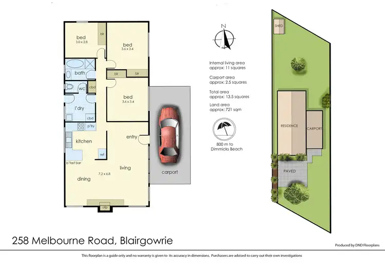 Floorplan of Homely house listing, 258 Melbourne Road, Blairgowrie VIC 3942