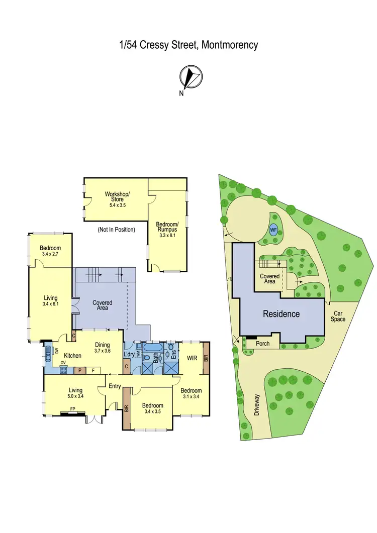Floorplan of Homely house listing, 1/54 Cressy Street, Montmorency VIC 3094
