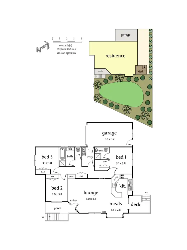 Floorplan of Homely townhouse listing, 1/17 Wicklow Avenue, Croydon VIC 3136