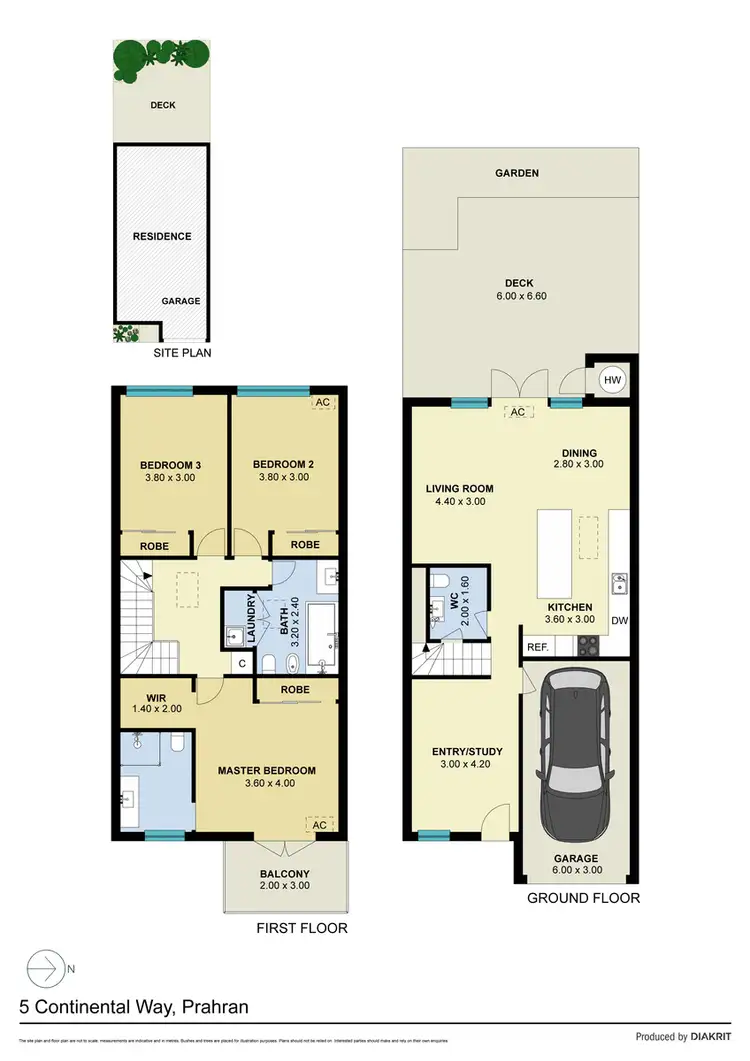 Floorplan of Homely house listing, 5 Continental Way, Prahran VIC 3181