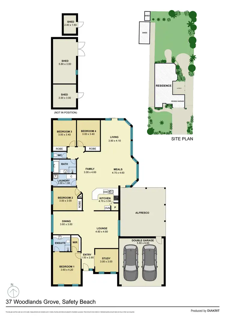Floorplan of Homely house listing, 37 Woodlands Grove, Safety Beach VIC 3936