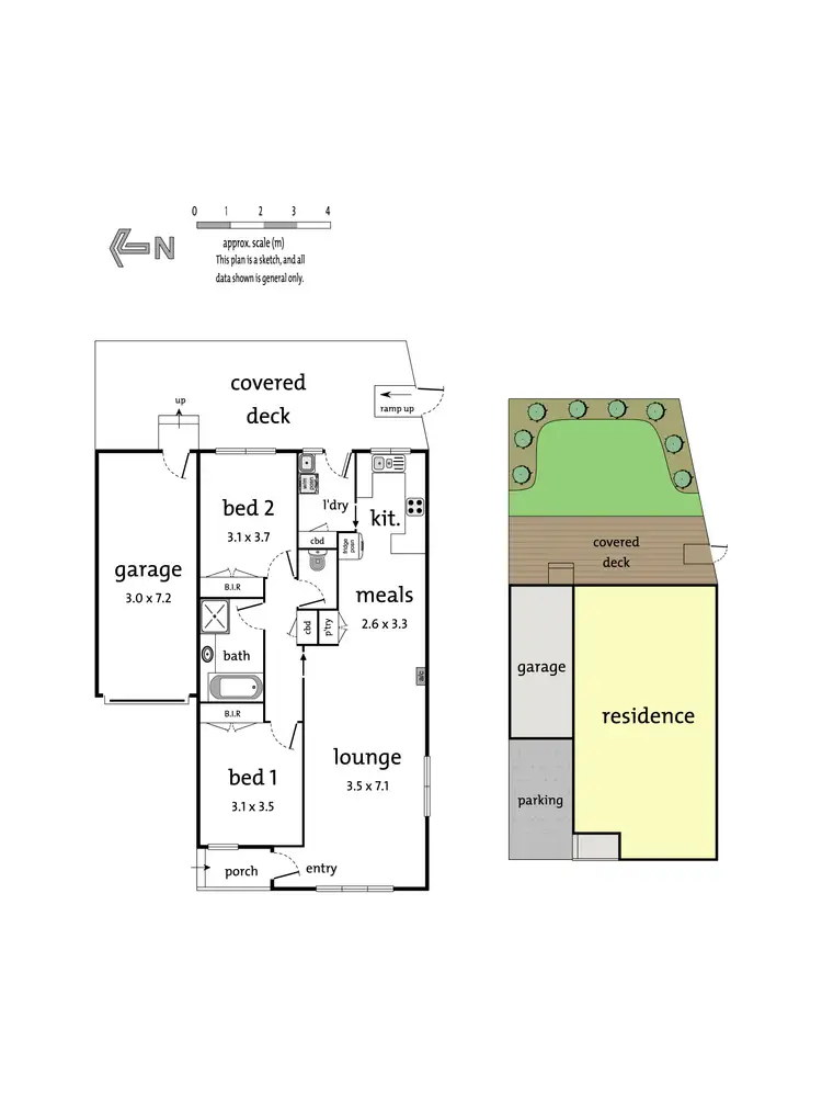 Floorplan of Homely unit listing, 1/1793 Ferntree Gully Road, Ferntree Gully VIC 3156