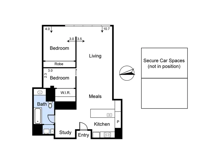 Floorplan of Homely apartment listing, 204/220 Commercial Road, Prahran VIC 3181