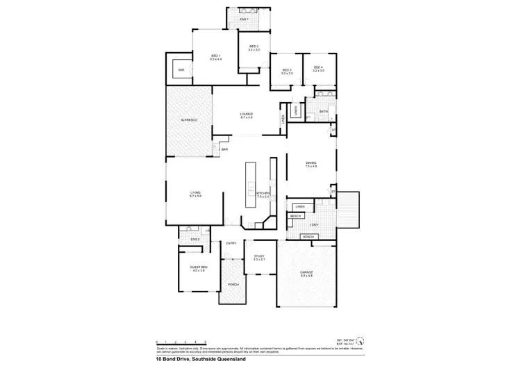 Floorplan of Homely house listing, 10 Bond Drive, Southside QLD 4570