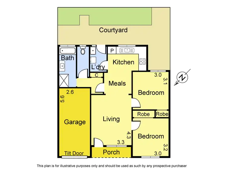 Floorplan of Homely unit listing, 3/27 Highland Street, Kingsbury VIC 3083