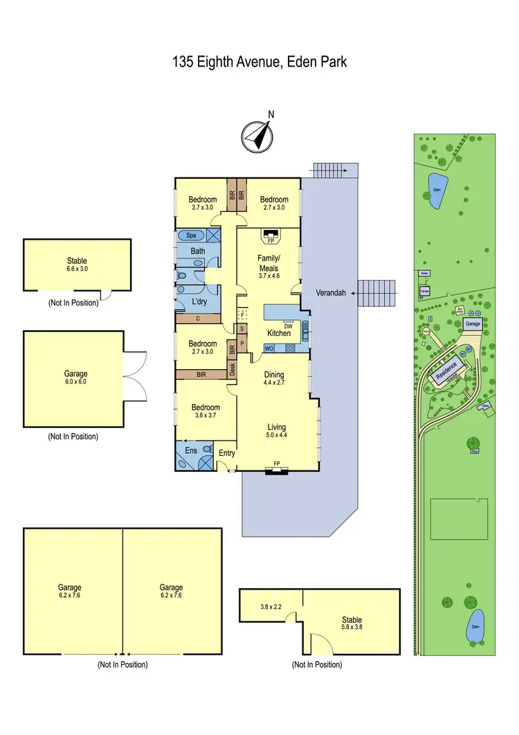 Floorplan of Homely house listing, 135 Eighth Avenue, Eden Park VIC 3757