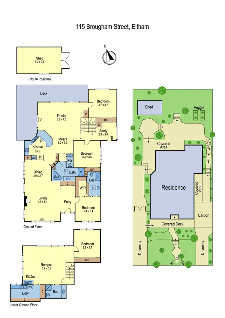 Floorplan of Homely house listing, 115 Brougham Street, Eltham VIC 3095