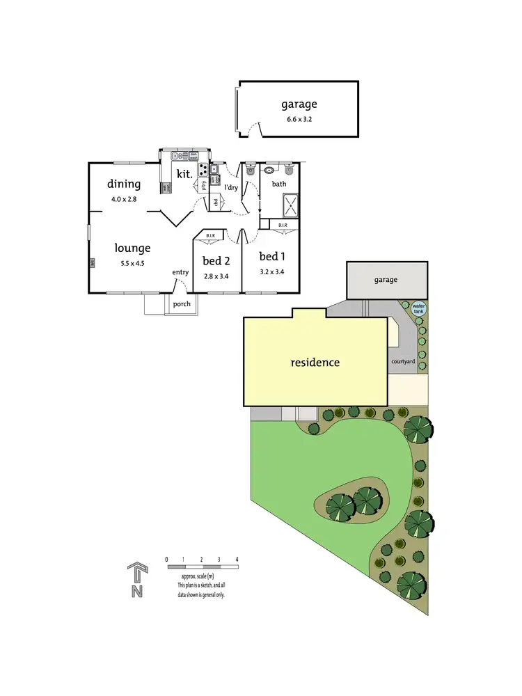 Floorplan of Homely unit listing, 1/3 McGhee Avenue, Mitcham VIC 3132
