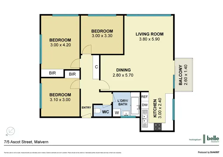 Floorplan of Homely unit listing, 7/5-7 Ascot Street, Malvern VIC 3144