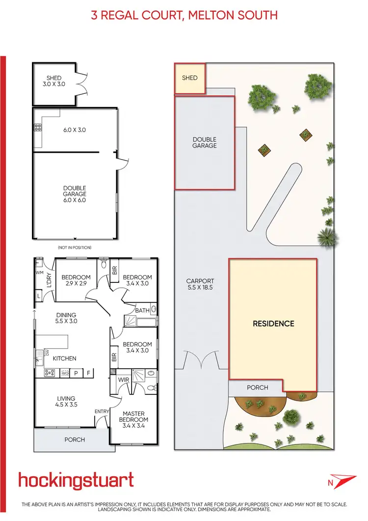 Floorplan of Homely house listing, 3 Regal Court, Melton South VIC 3338