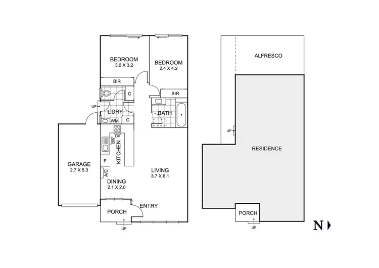 Floorplan of Homely villa listing, 5/10 Baringhup Street, Cheltenham VIC 3192