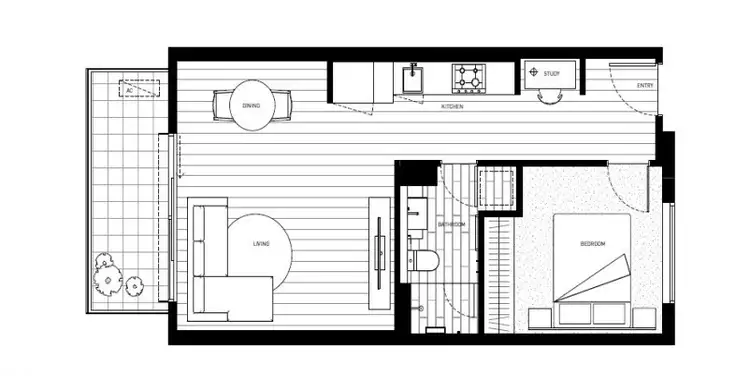 Floorplan of Homely apartment listing, 108/160 Hotham Street, St Kilda East VIC 3183