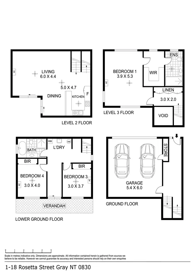 Floorplan of Homely unit listing, 1/18 Rosetta Street, Gray NT 830